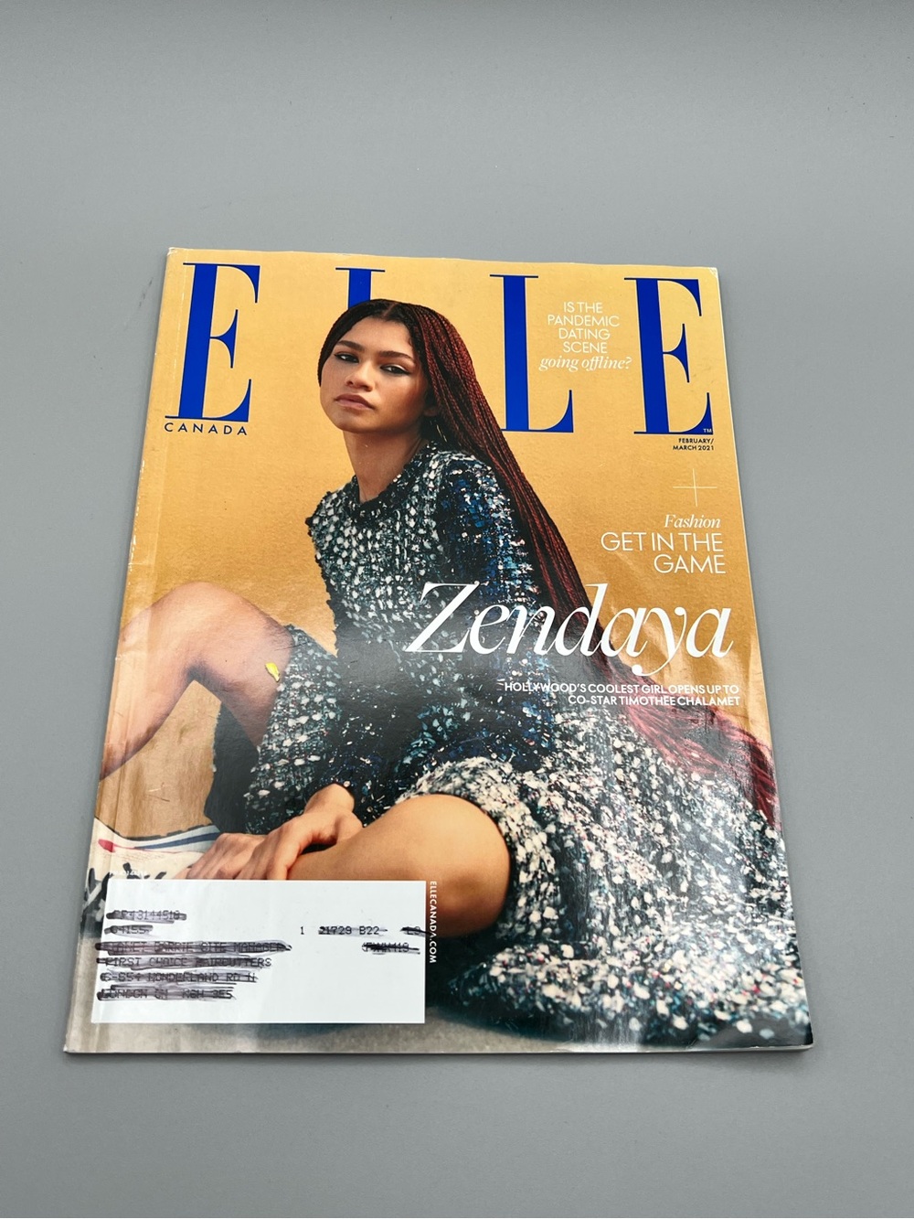 Elle Canada Magazine Zendaya 2021